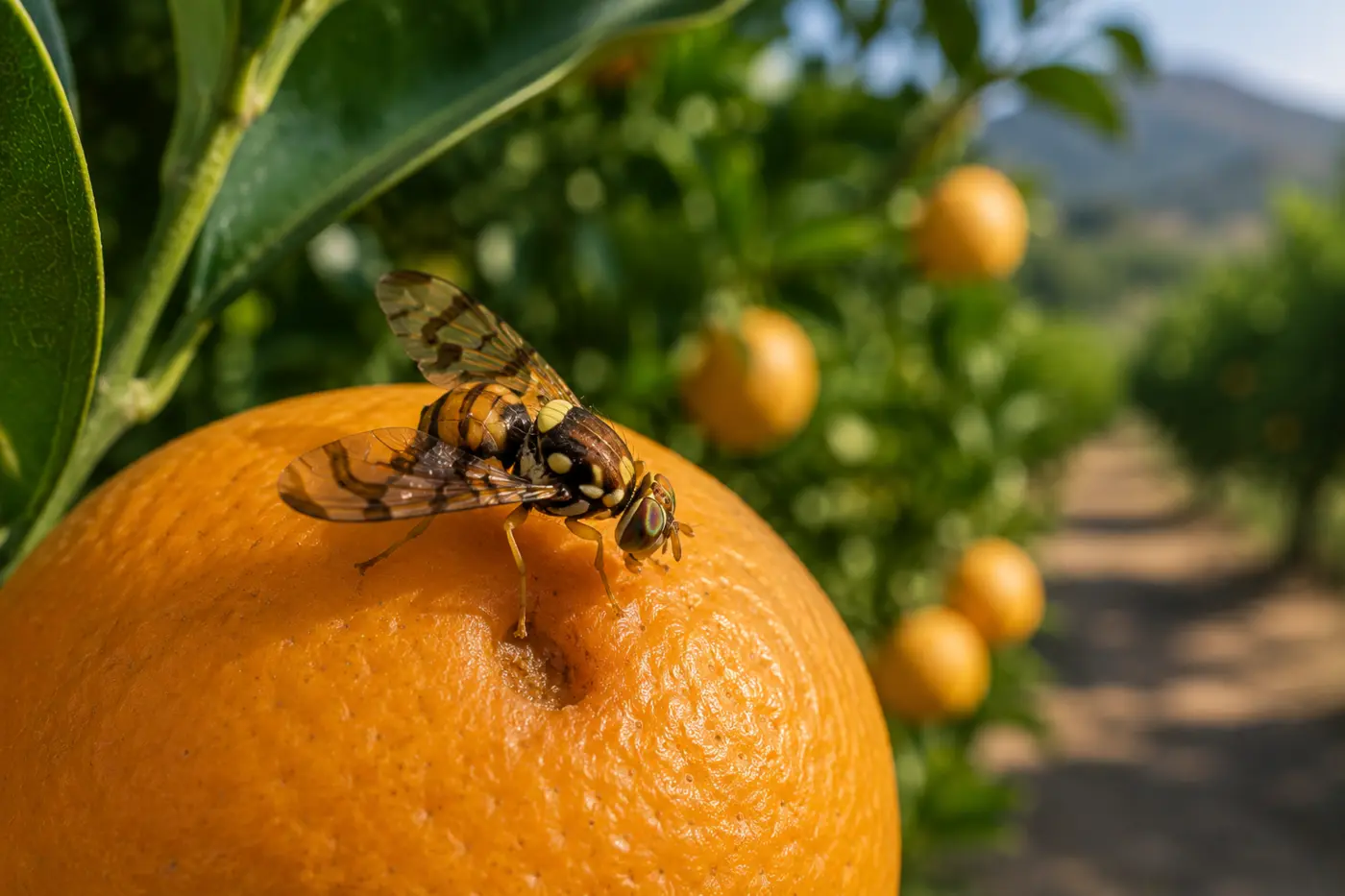 Mosca de la fruta (Ceratitis capitata) en frutales y cítricos